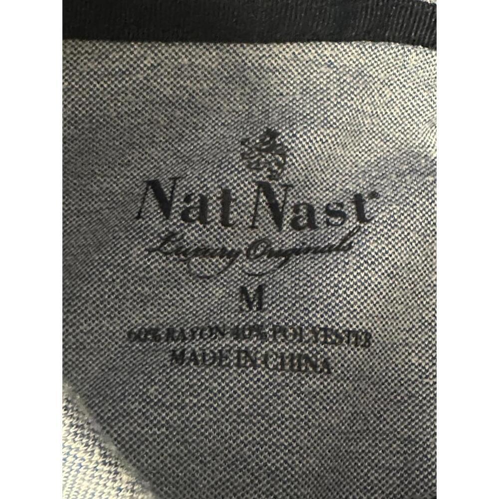 Nat Nast classic denim blue polo shirt Size Medium - Picture 7 of 7